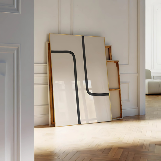 Neutral Minimalist Lines Printable Wall Art (Printable+Physical)