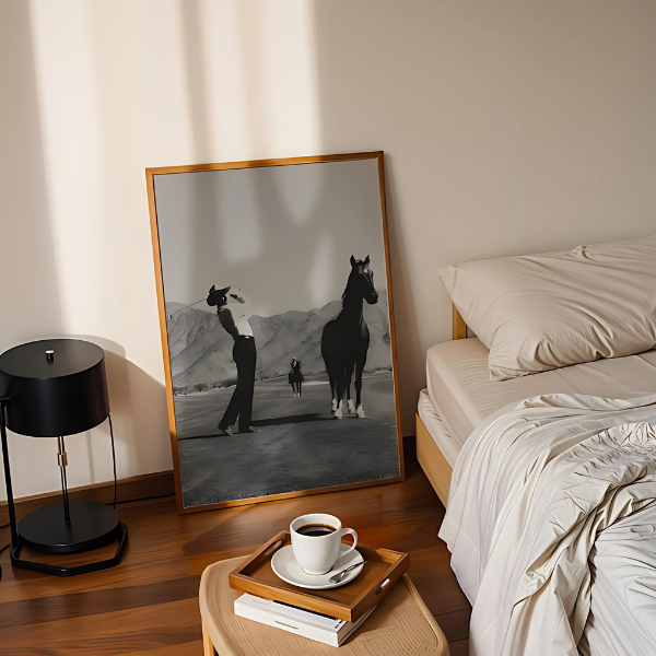 Vintage Cowboy Golf Poster Wall Art(Printable+Physical)