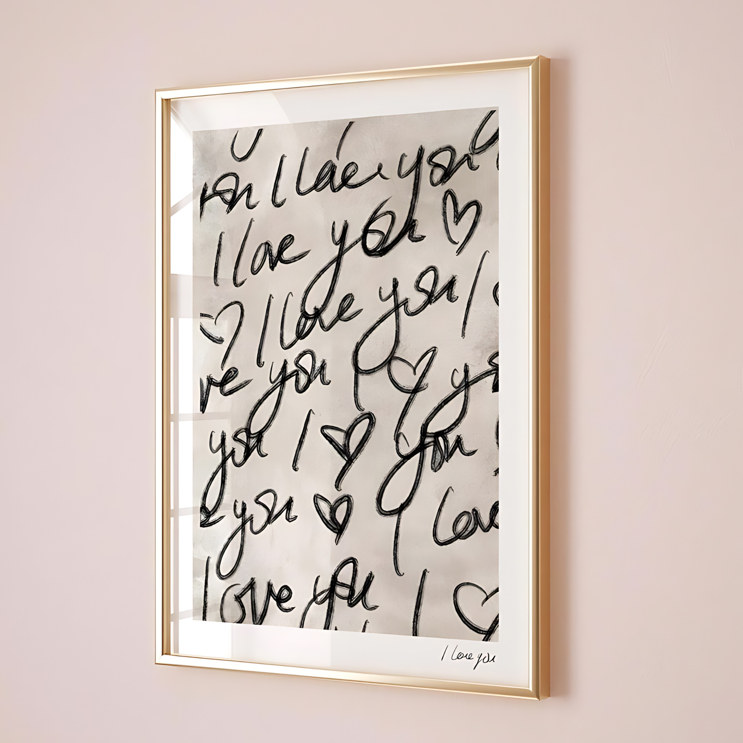 I LOVE YOU Wall art Print(Printable+Physical)