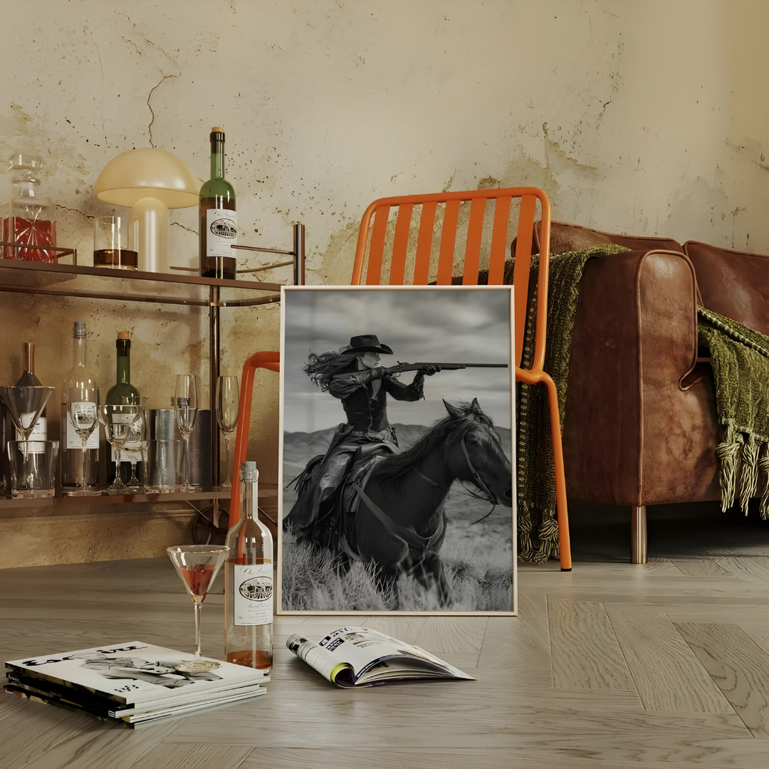 Black and White Western Wall Art(Printable+Physical)