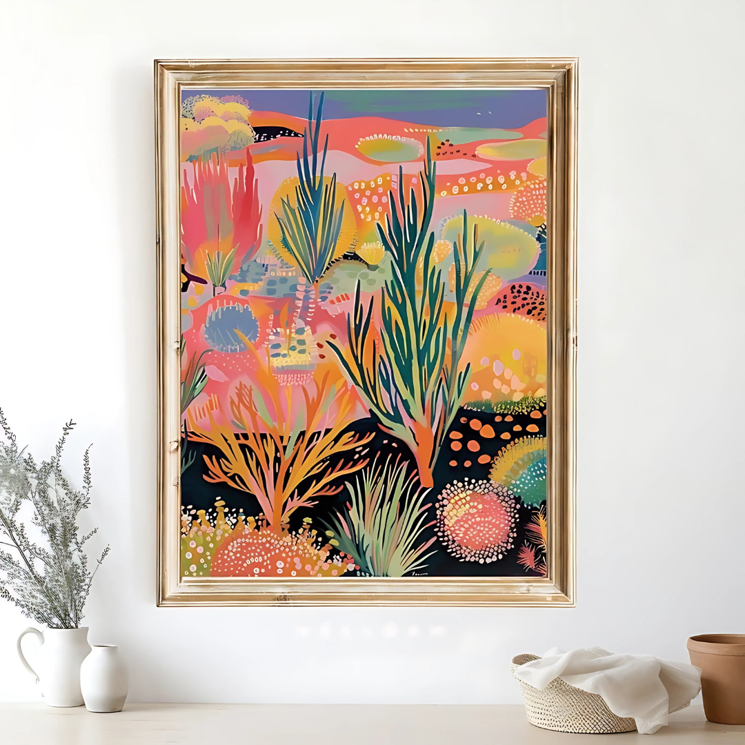 midcentury modern wall art(Printable+Physical)