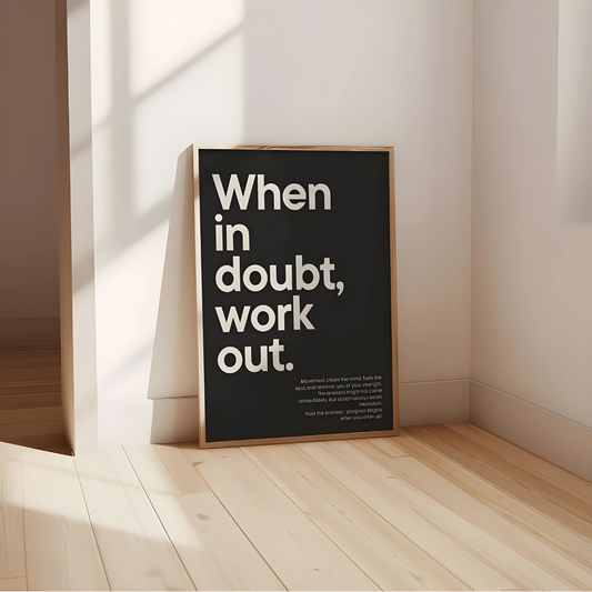 Home Gym Decor Fitness Poster Motivational Poster(Printable+Physical)