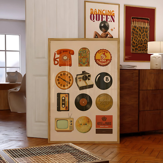 70s Trendy Collage Wall Art(Printable+Physical)