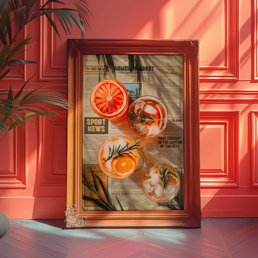 Aesthetic Vintage Trippy Wall Art(Printable+Physical)
