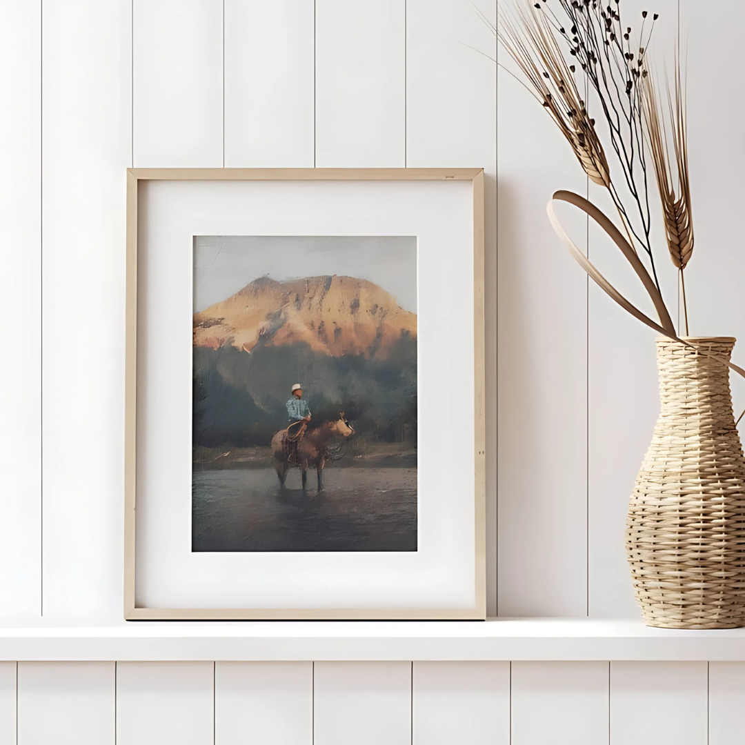 Western Cowboy Vintage Wall Art(Printable+Physical)