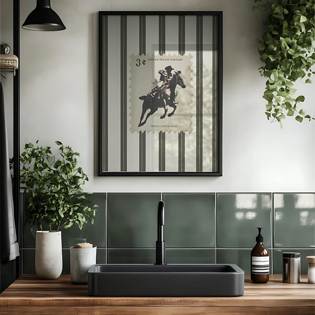 Western Bedroom Poster Cowboy Wall Art (Printable+Physical)
