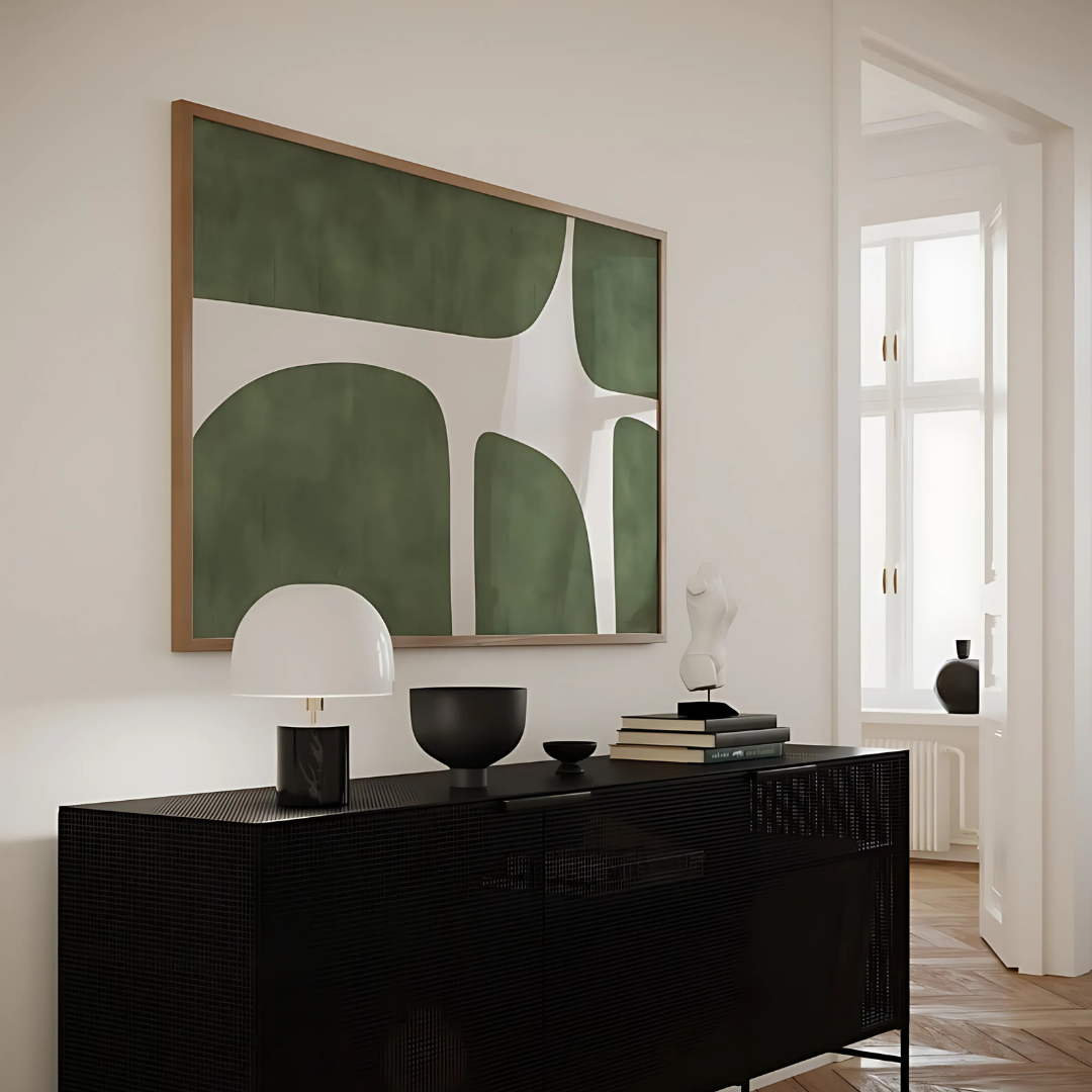 Modern Green Beige Minimalist Printable Art(Printable+Physical)