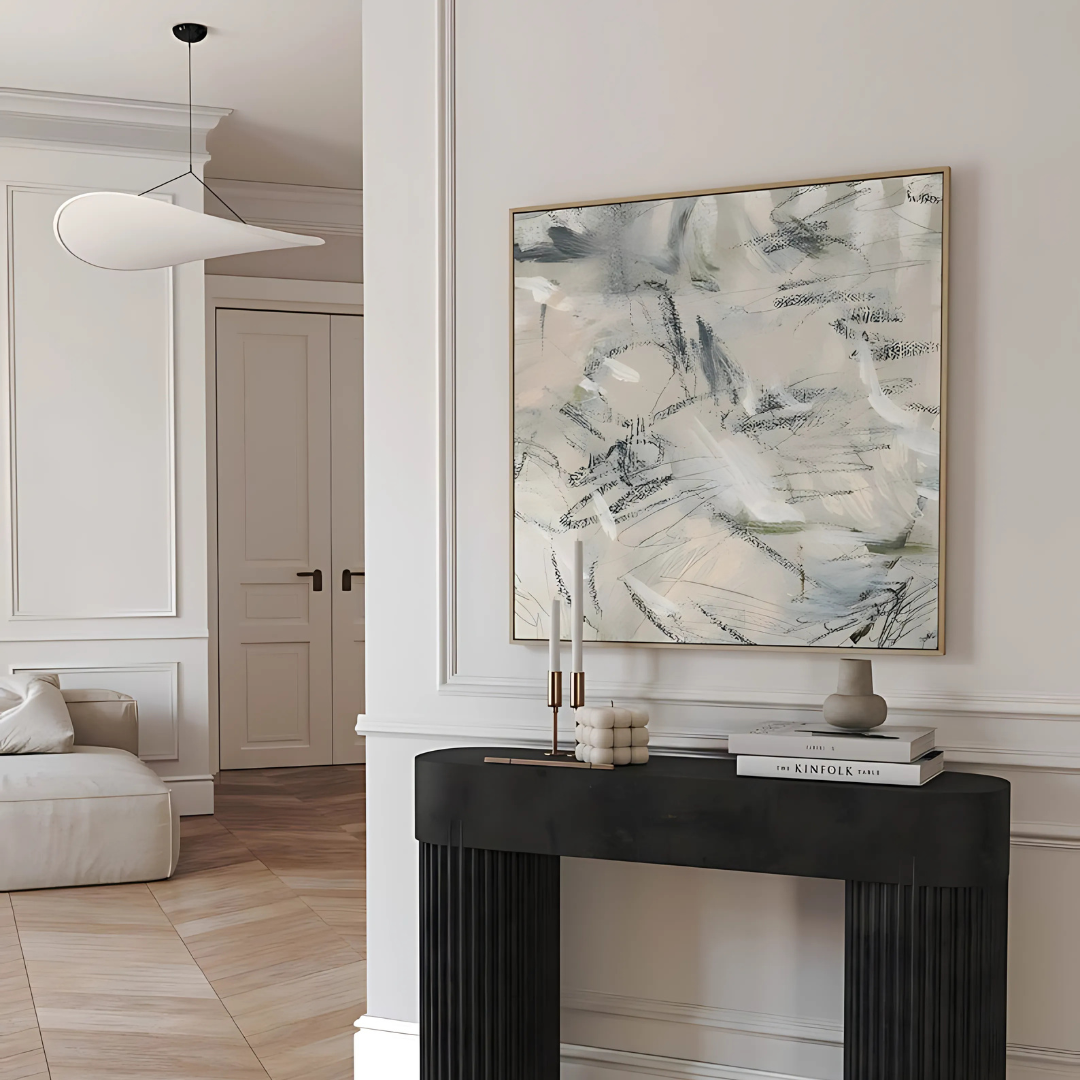 Beige Abstract Painting Wall Art(Printable+Physical)