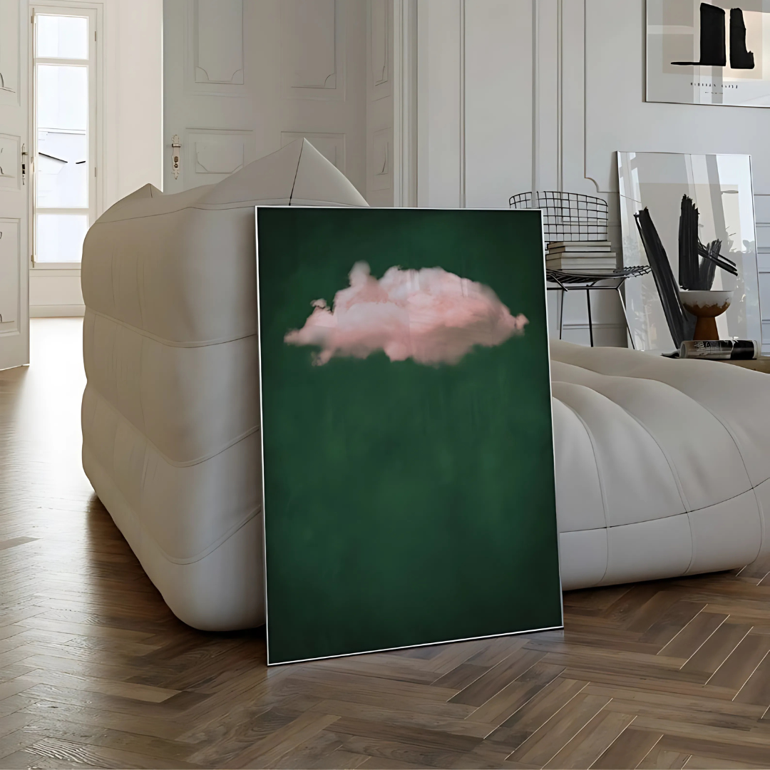 Emerald Green Pink Cloud Print(Printable+Physical)