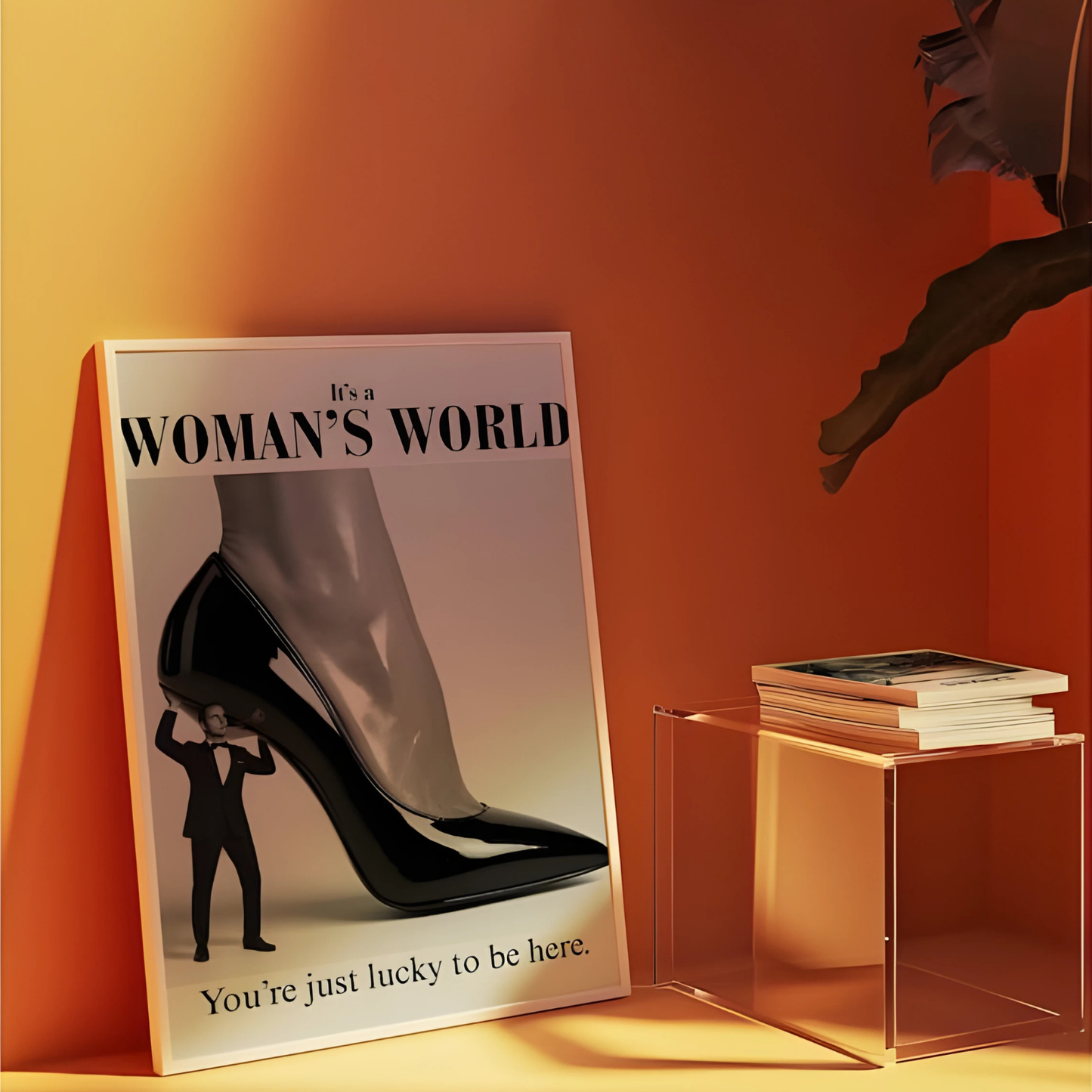 Retro Woman's Feminist Wall Art(Printable+Physical)