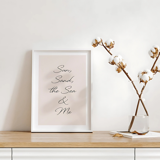 Summer Quotes Printable Coastal Wall Art(Printable+Physical)