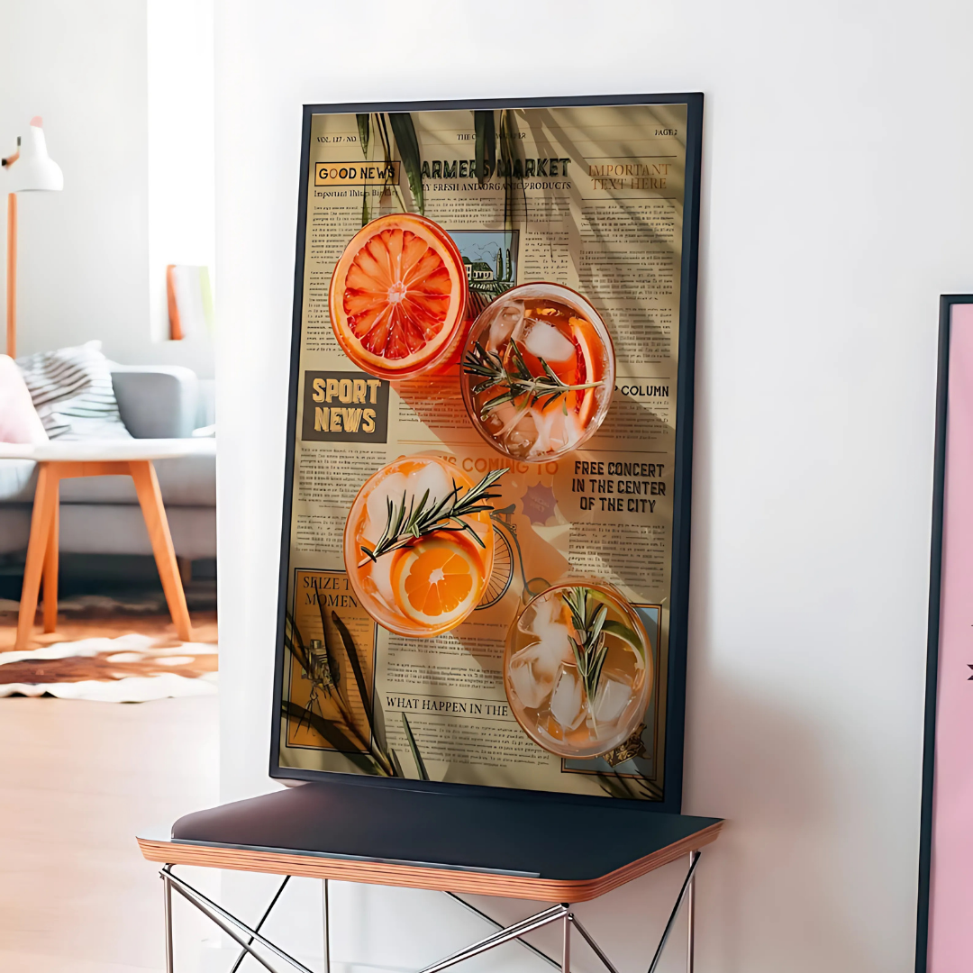 Aesthetic Vintage Trippy Wall Art(Printable+Physical)
