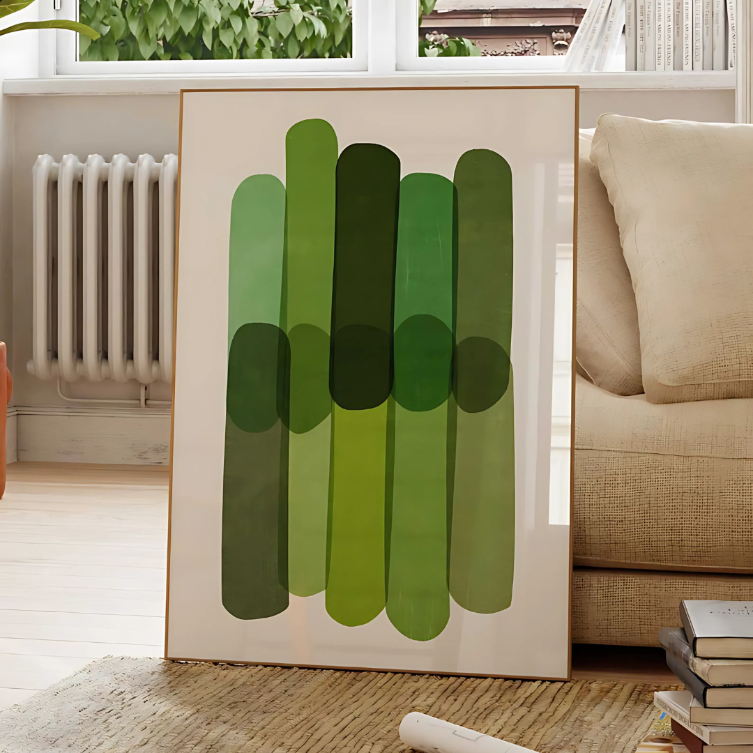 Modern Green Wall Art(Printable+Physical)