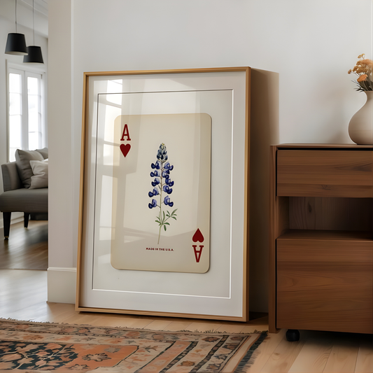 Texas Bluebonnet Framed Wall Art(Printable+Physical)