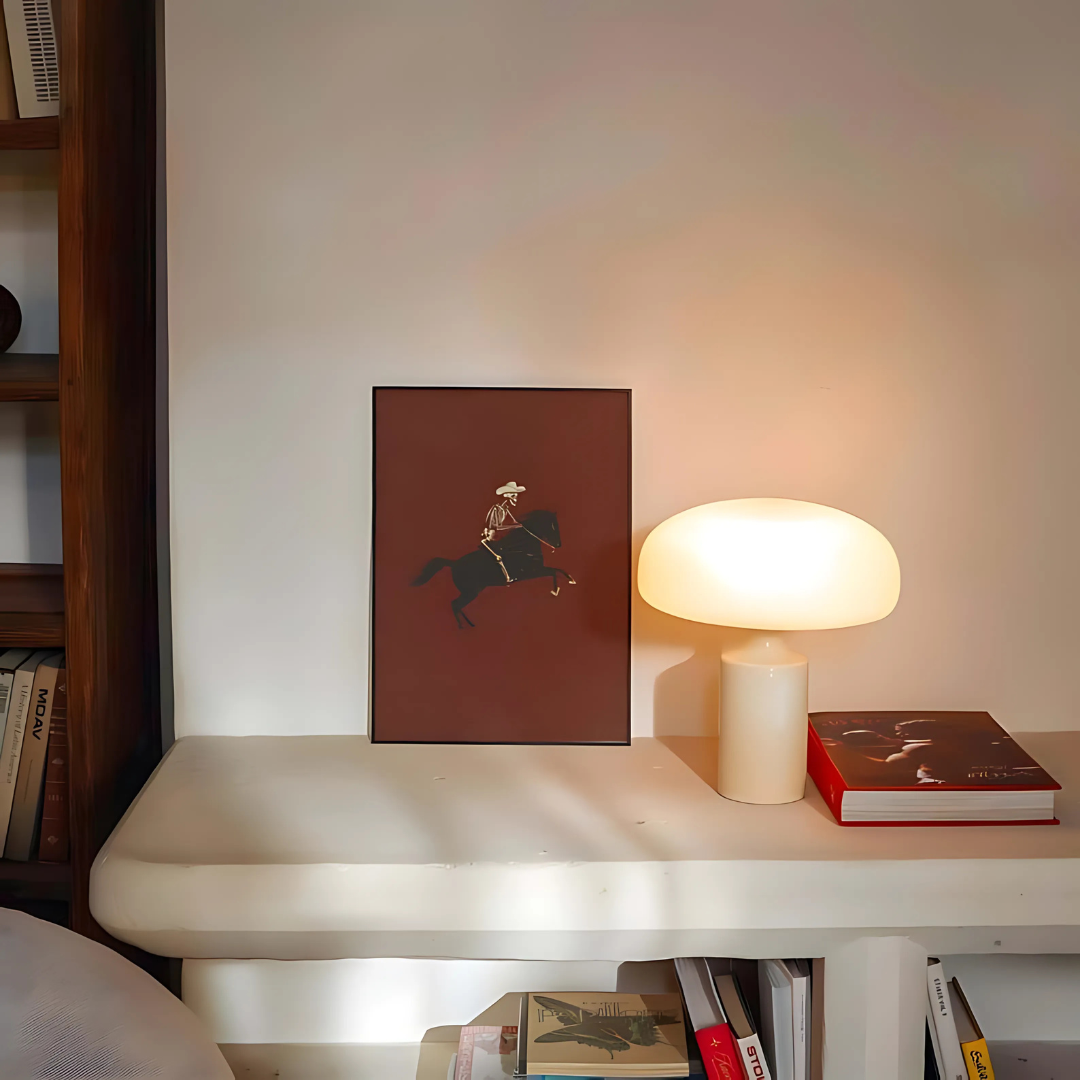 Skeleton Cowboy Illustration Bucking Bronco Wall Art(Printable+Physical)