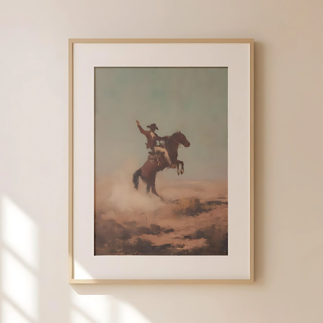 Rustic Western Cowboy Poster(Printable+Physical)