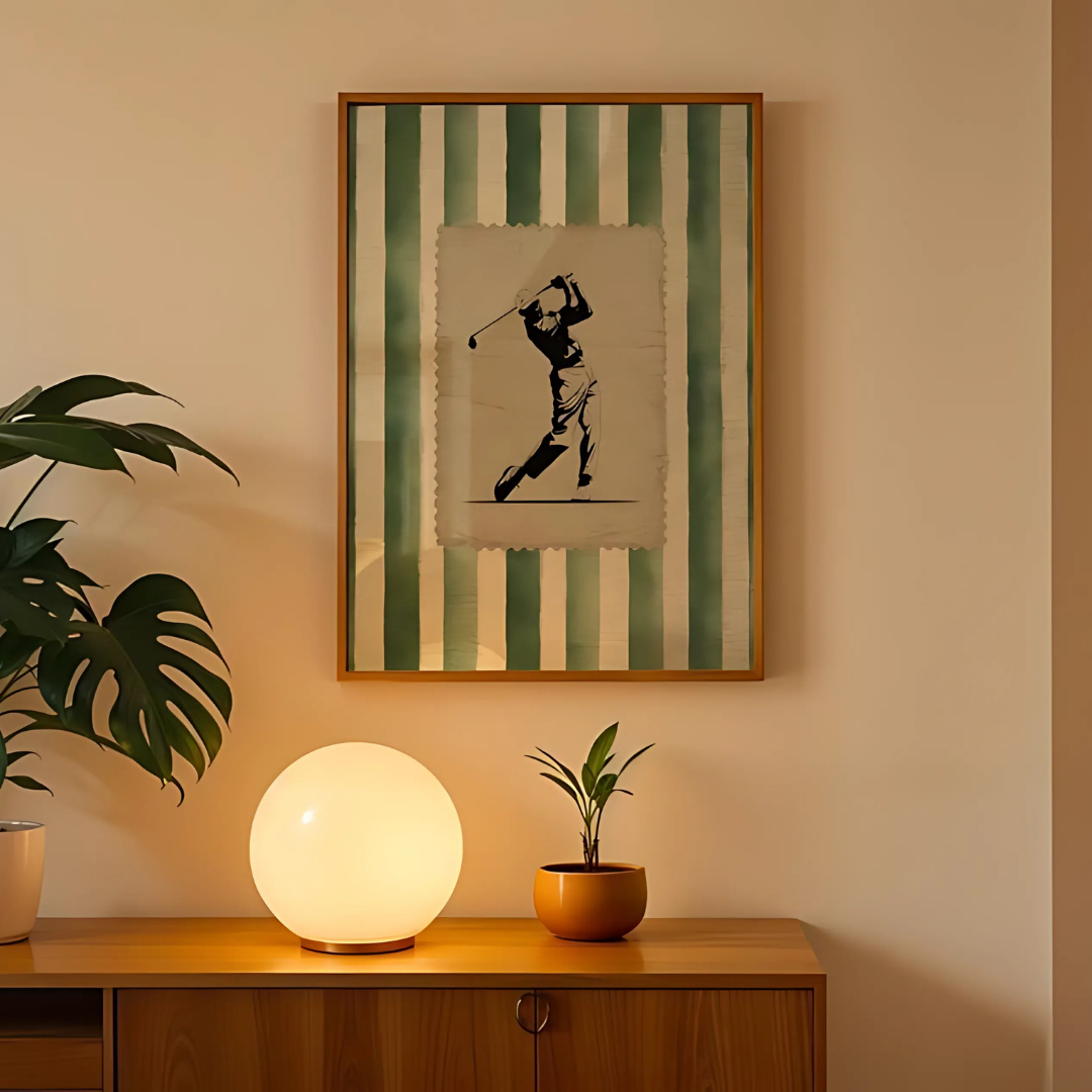 Vintage Golf Stamp Wall Art(Printable+Physical)