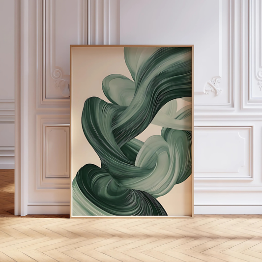 Sage Green Mid Century Modern Wall Art(Printable+Physical)