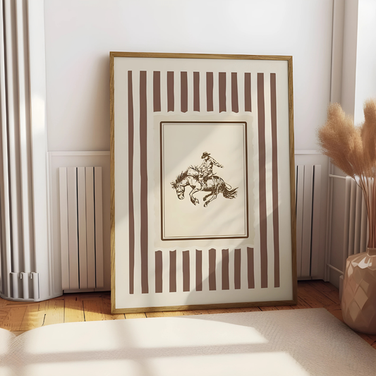 Vintage Western Cowboy Rustic Rodeo Wall Art(Printable+Physical)