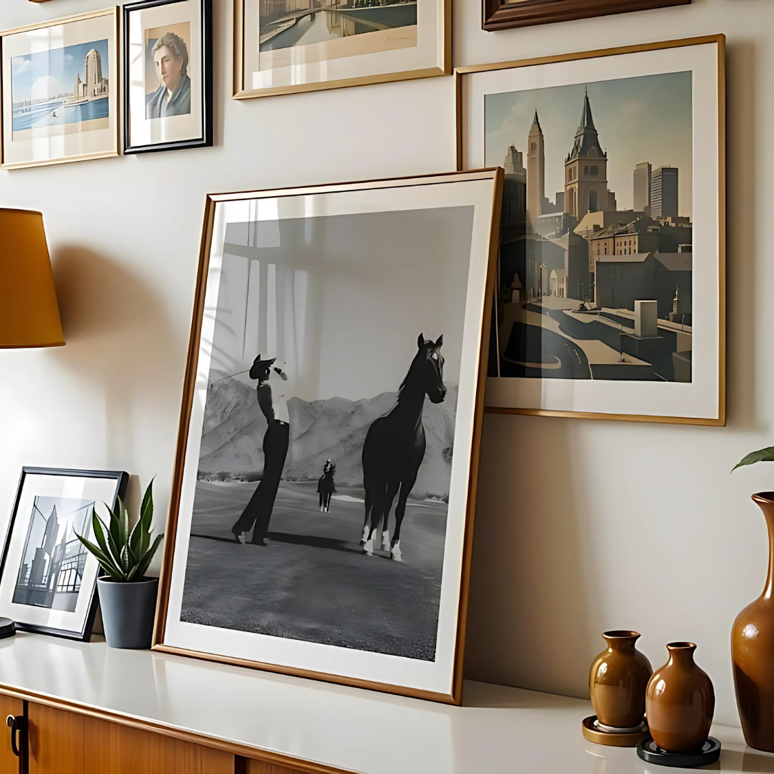 Vintage Cowboy Golf Poster Wall Art(Printable+Physical)