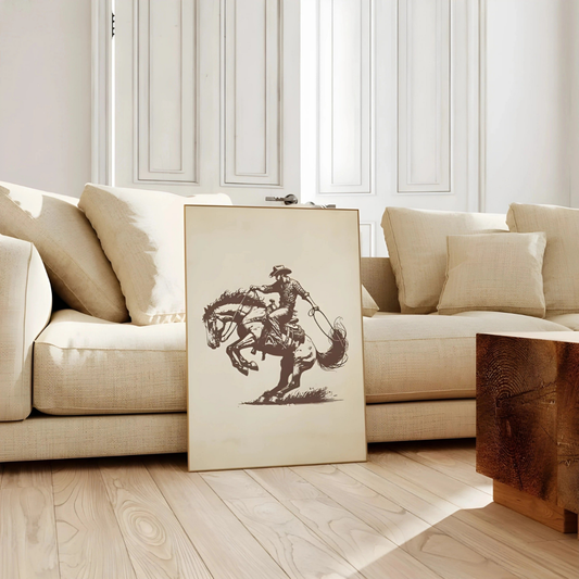 Western Cowboy Wall Art(Printable+Physical)