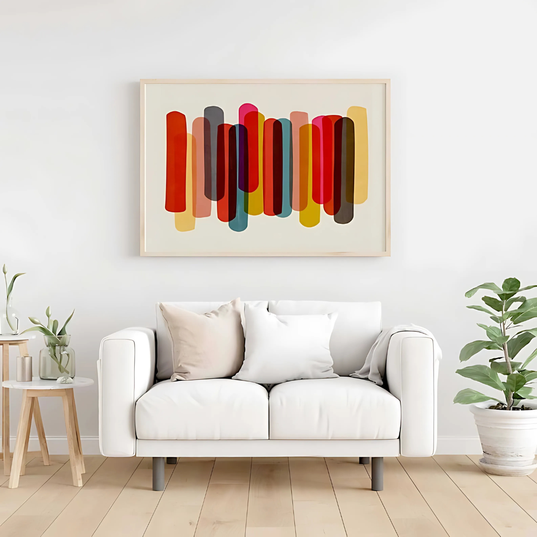 Bold Large Colorful Abstract Art Print(Printable+Physical)
