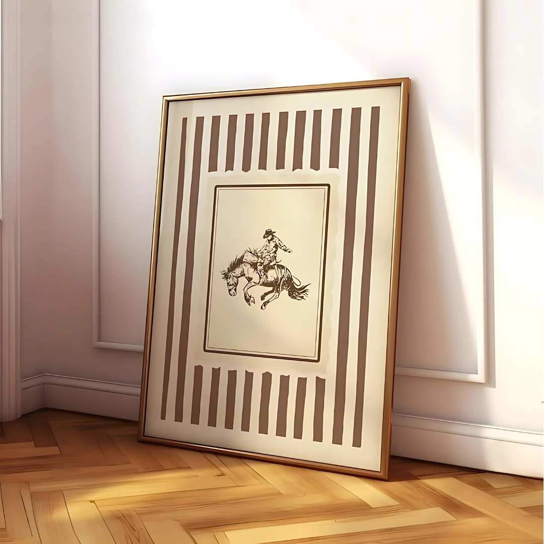 Vintage Western Cowboy Rustic Rodeo Wall Art(Printable+Physical)