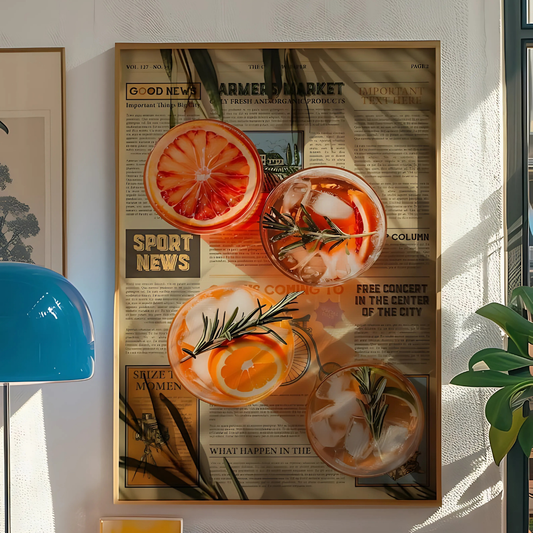 Aesthetic Vintage Trippy Wall Art(Printable+Physical)