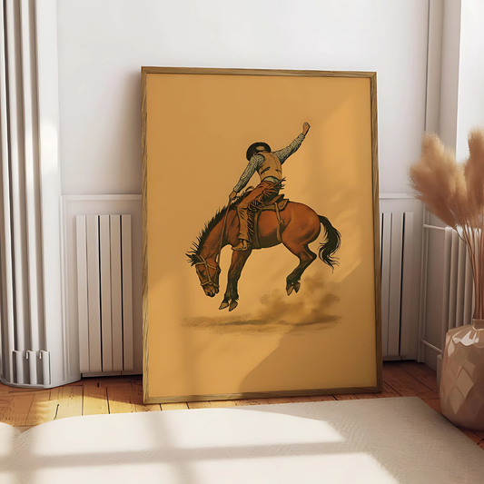 Retro Horse Cowgirl Wall Decor(Printable+Physical)