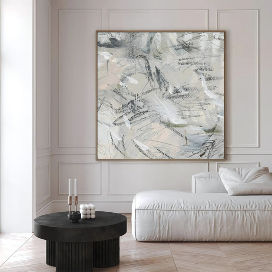 Beige Abstract Painting Wall Art(Printable+Physical)