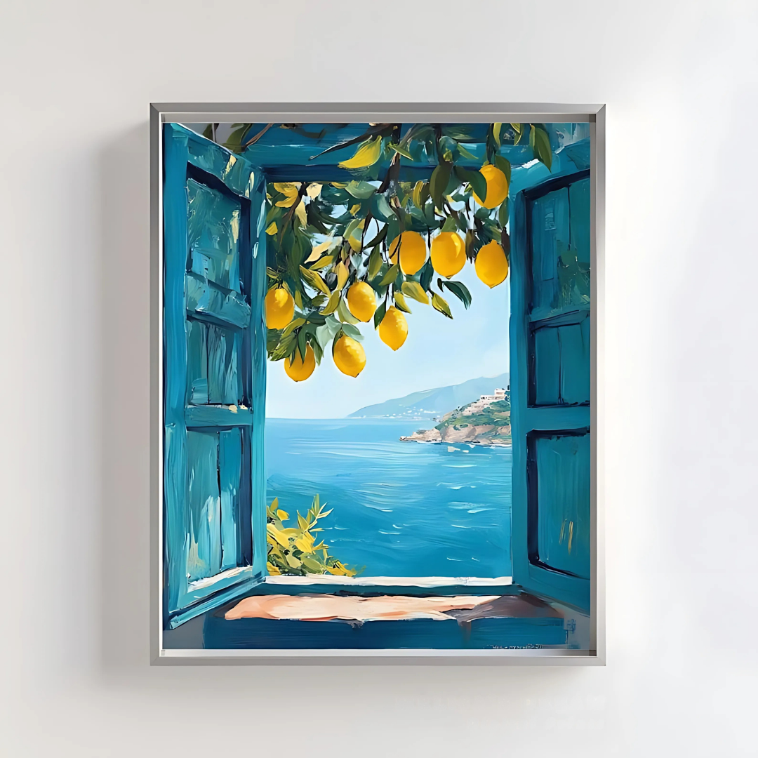 Mediterranean Window View Printable Art (Printable+Physical)