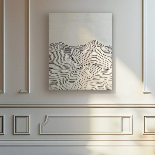 Minimalist Lines Mountain Art(Printable+Physical)