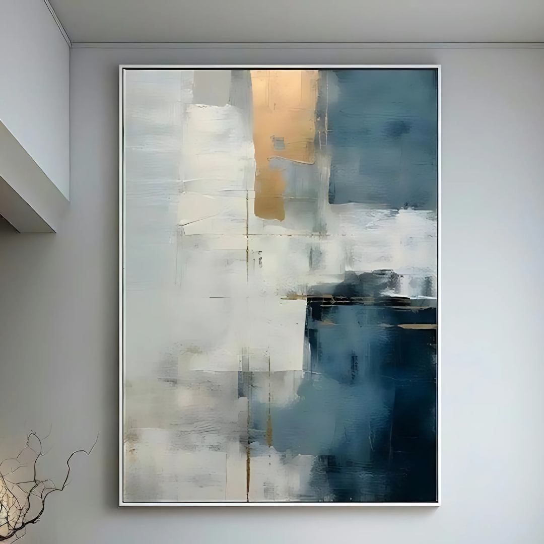 Gray and White Abstract Art(Printable+Physical)