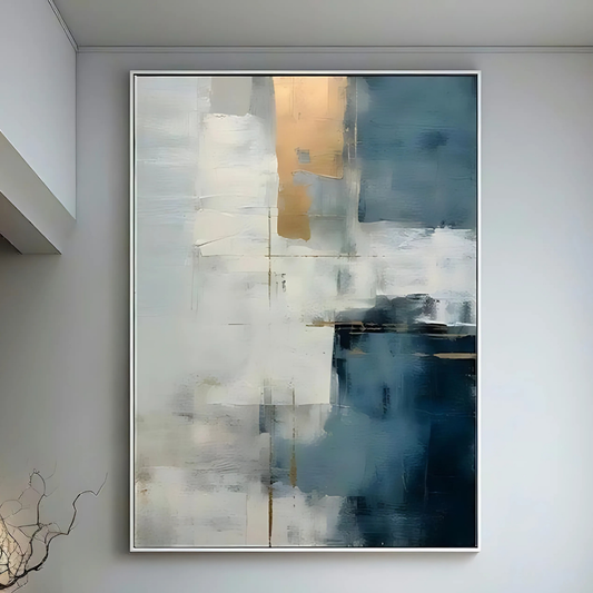 Gray and White Abstract Art(Printable+Physical)