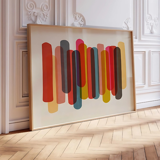 Bold Large Colorful Abstract Art Print(Printable+Physical)