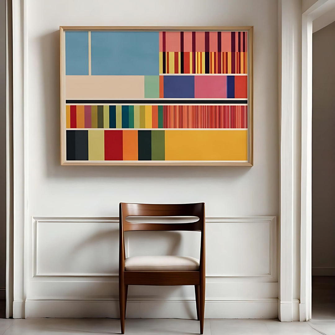 Modern Color Block Abstract Art Print(Printable+Physical)