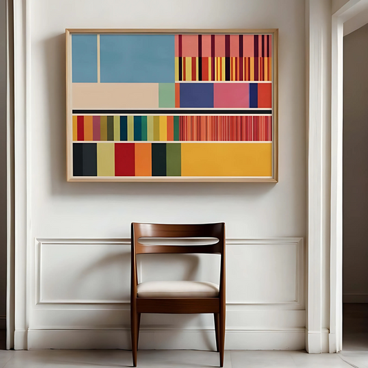 Modern Color Block Abstract Art Print(Printable+Physical)