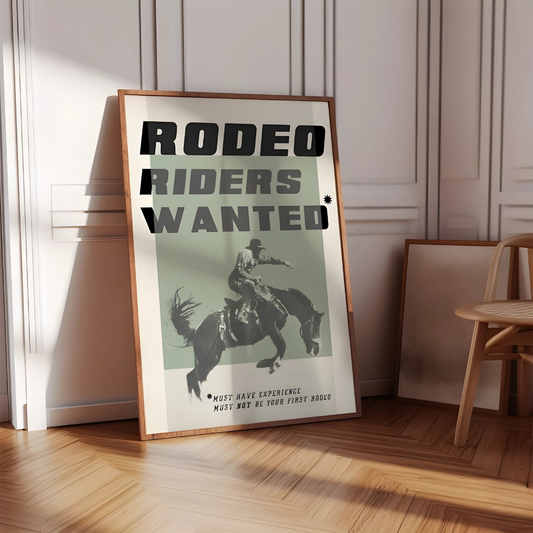 Vintage Cowboy Horse Rider Wall Art(Printable+Physical)