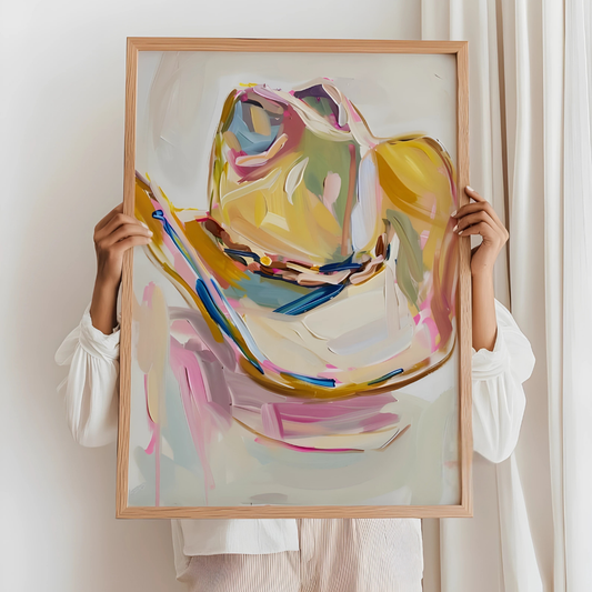 Western Cowboy hat Print Wall Art (Printable+Physical)