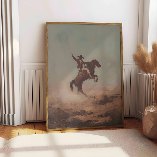 Rustic Western Cowboy Poster(Printable+Physical)