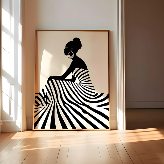 African American Black Women Wall Art(Printable+Physical)