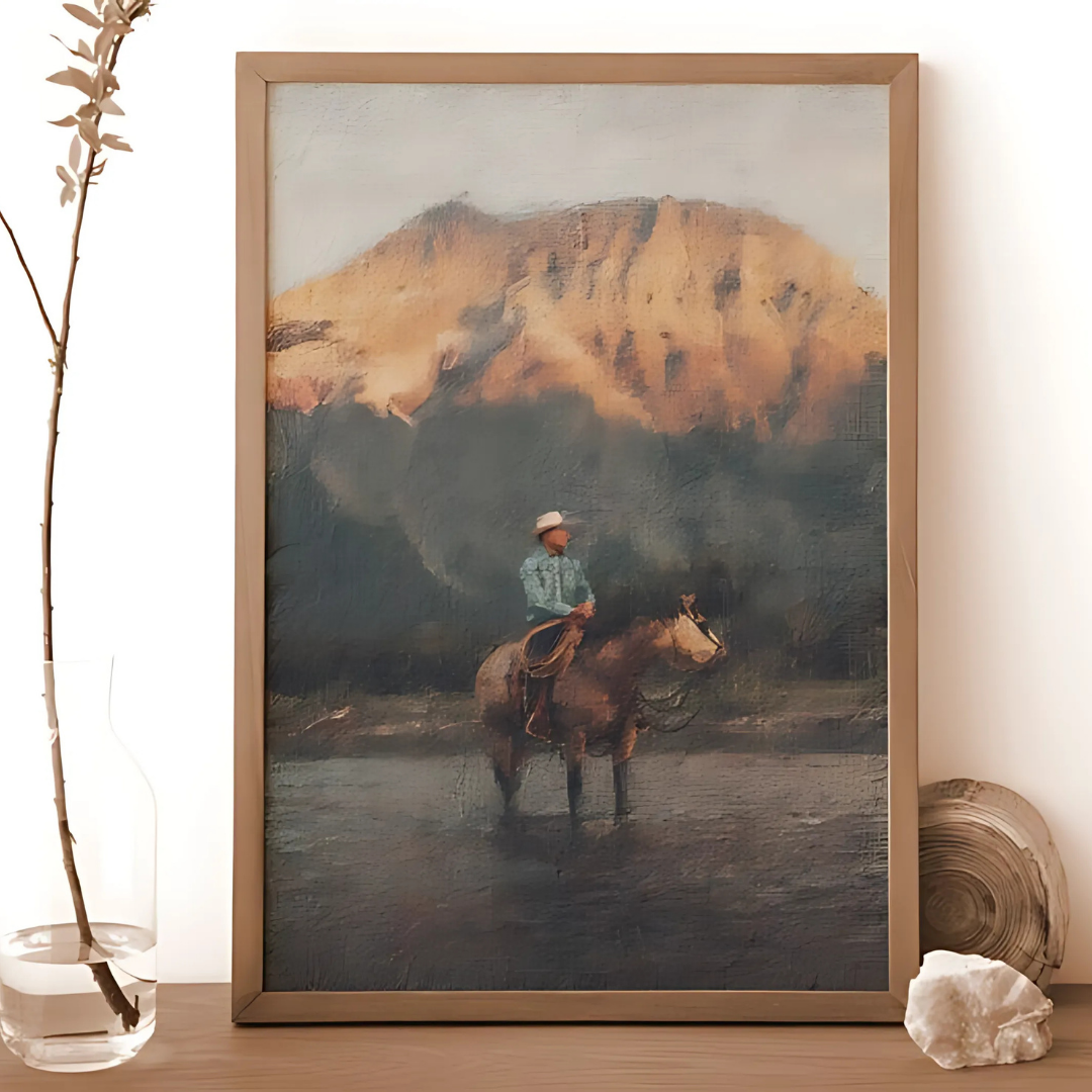 Western Cowboy Vintage Wall Art(Printable+Physical)