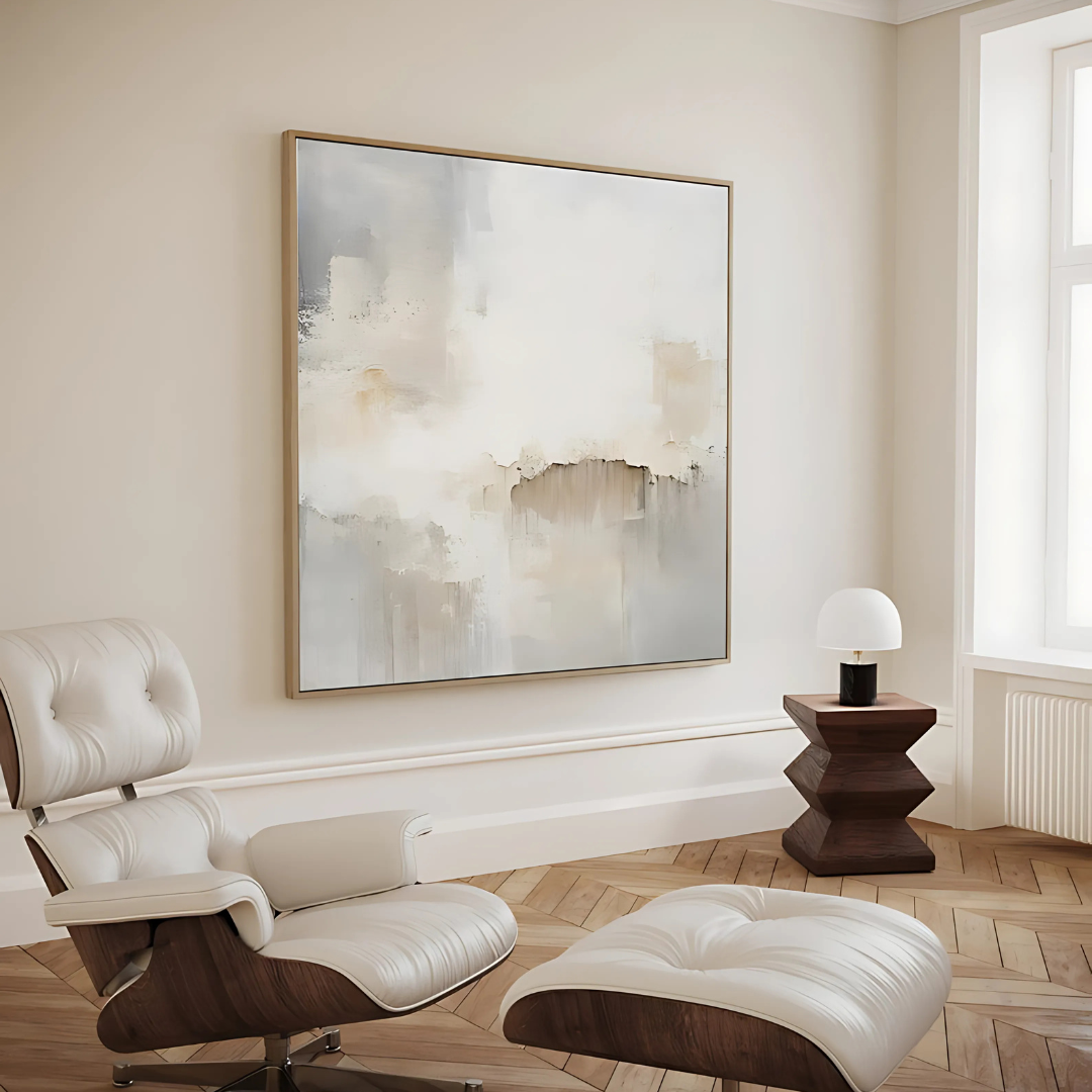 Neutral Modern Minimalist Painting(Printable+Physical)