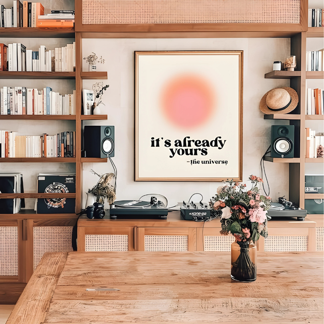affirmation Digital Retro Wall Art(Printable+Physical)