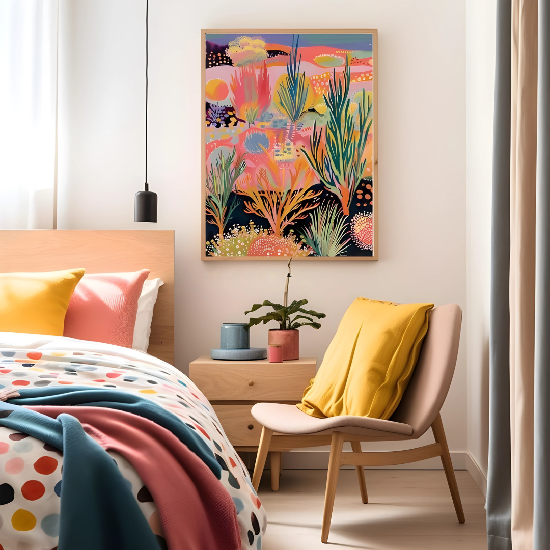 midcentury modern wall art(Printable+Physical)