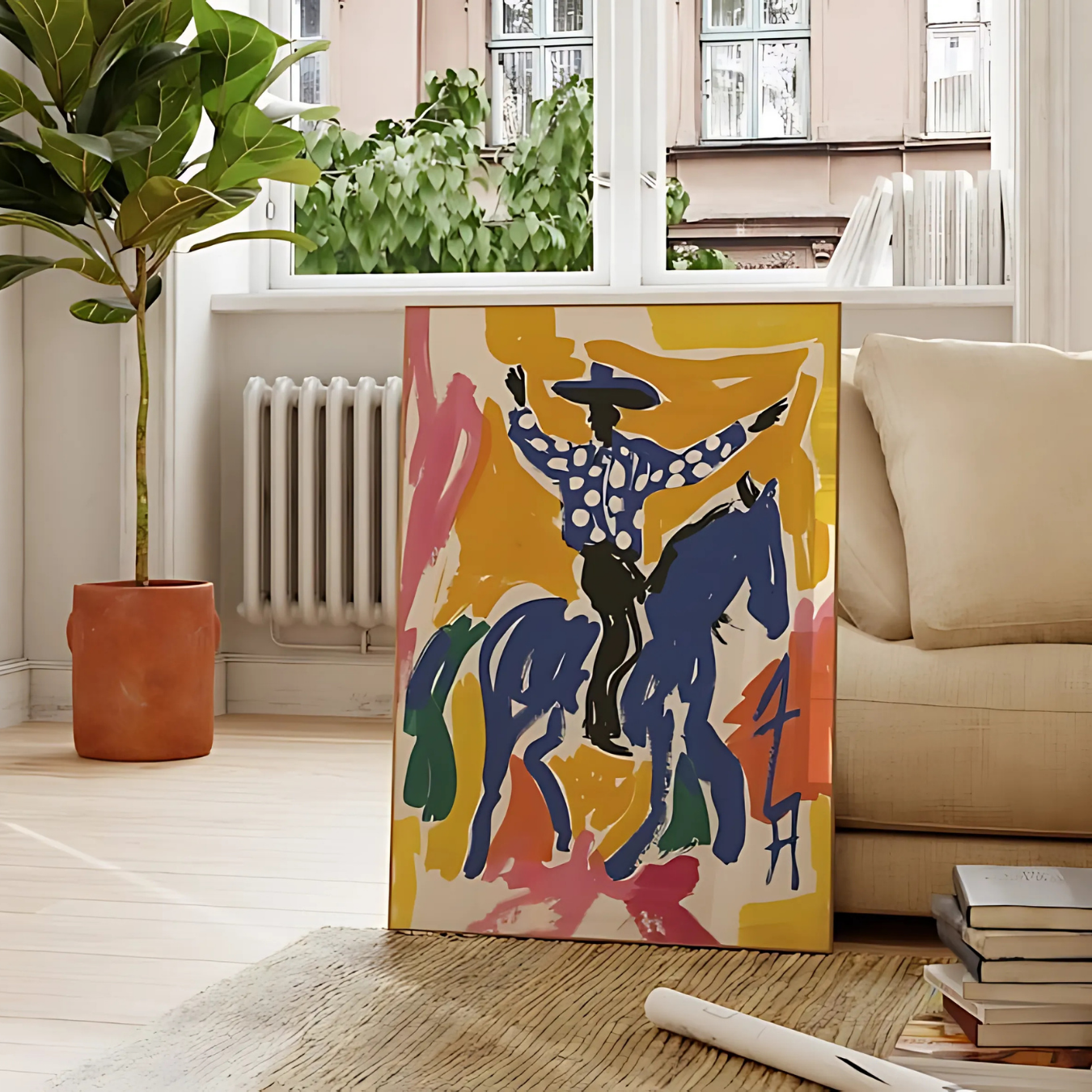 - Vibrant Western Unique Rodeo Wall Decor(Printable+Physical)