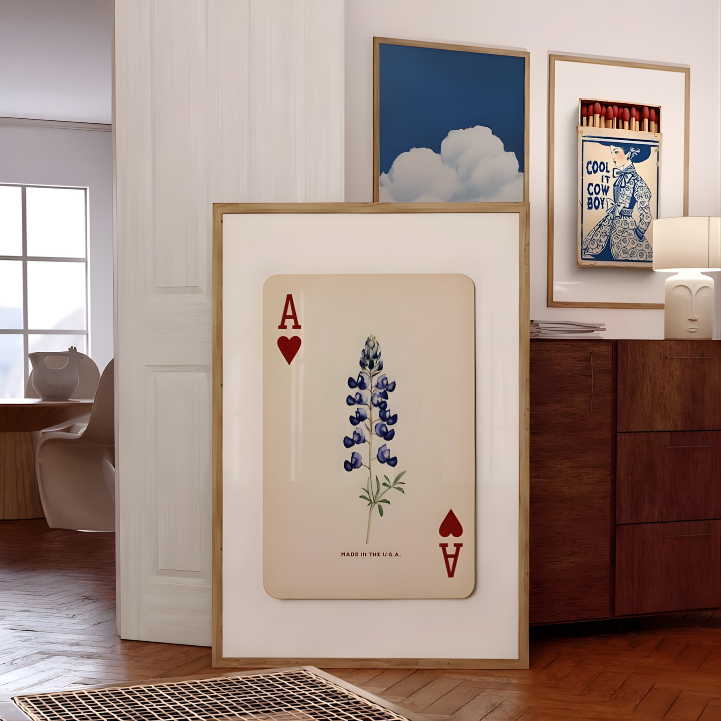 Texas Bluebonnet Framed Wall Art(Printable+Physical)