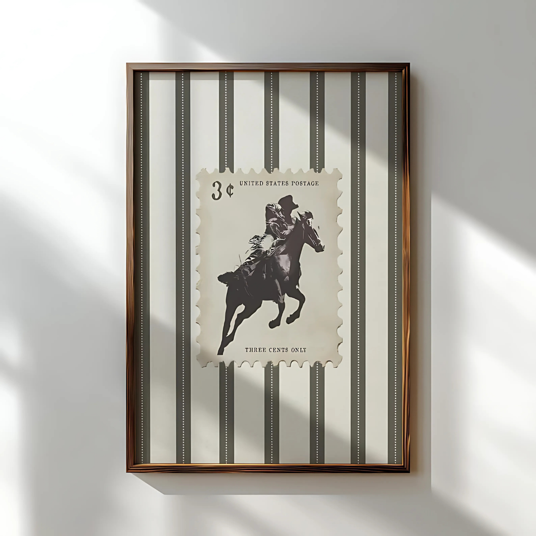 Western Bedroom Poster Cowboy Wall Art (Printable+Physical)