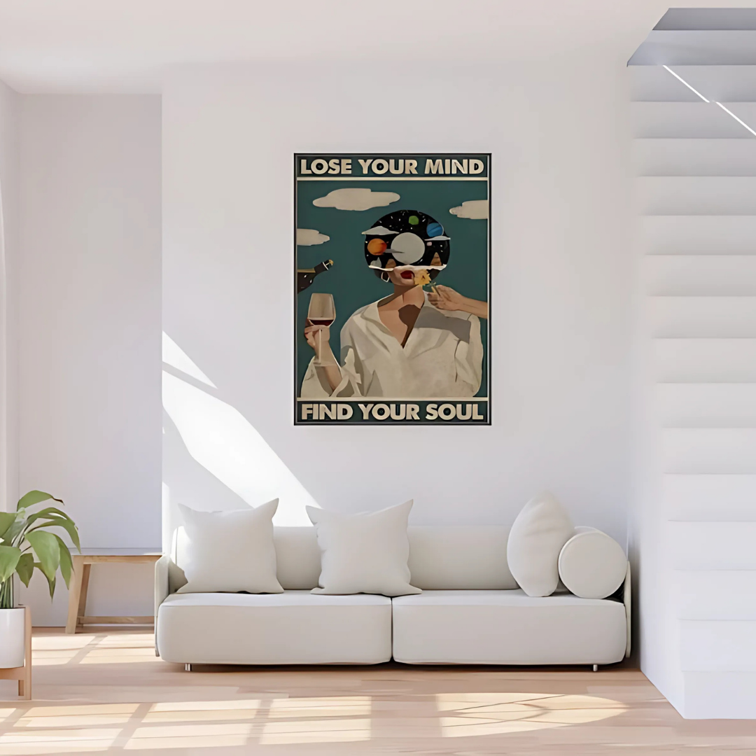 Lose Your Mind Find Your Soul Vintage Poster (Printable+Physical)