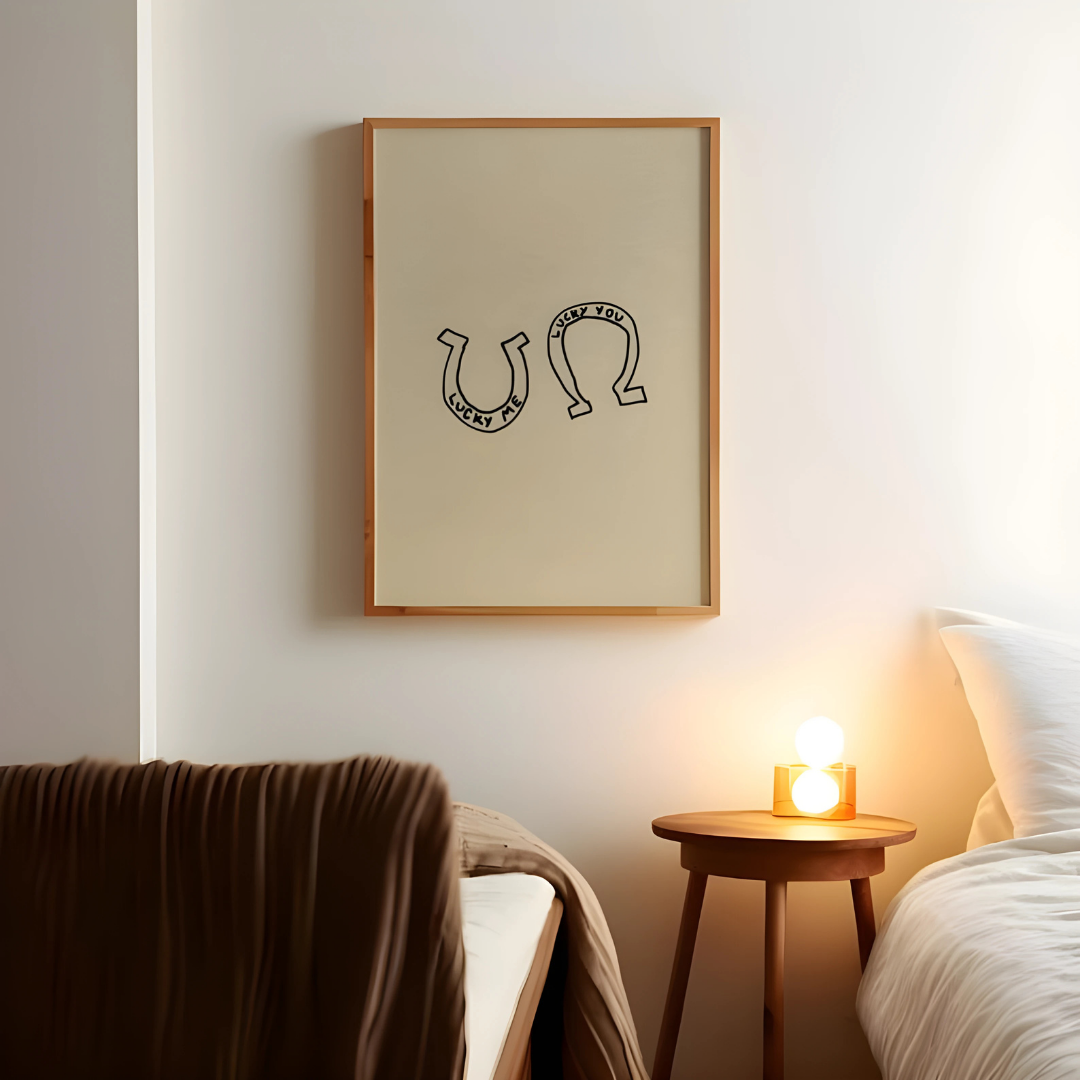 Lucky Me Lucky You Western Horseshoe Print (Printable+Physical)